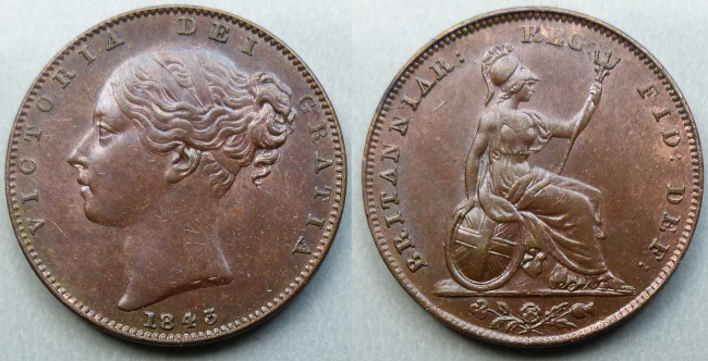 1843 farthing